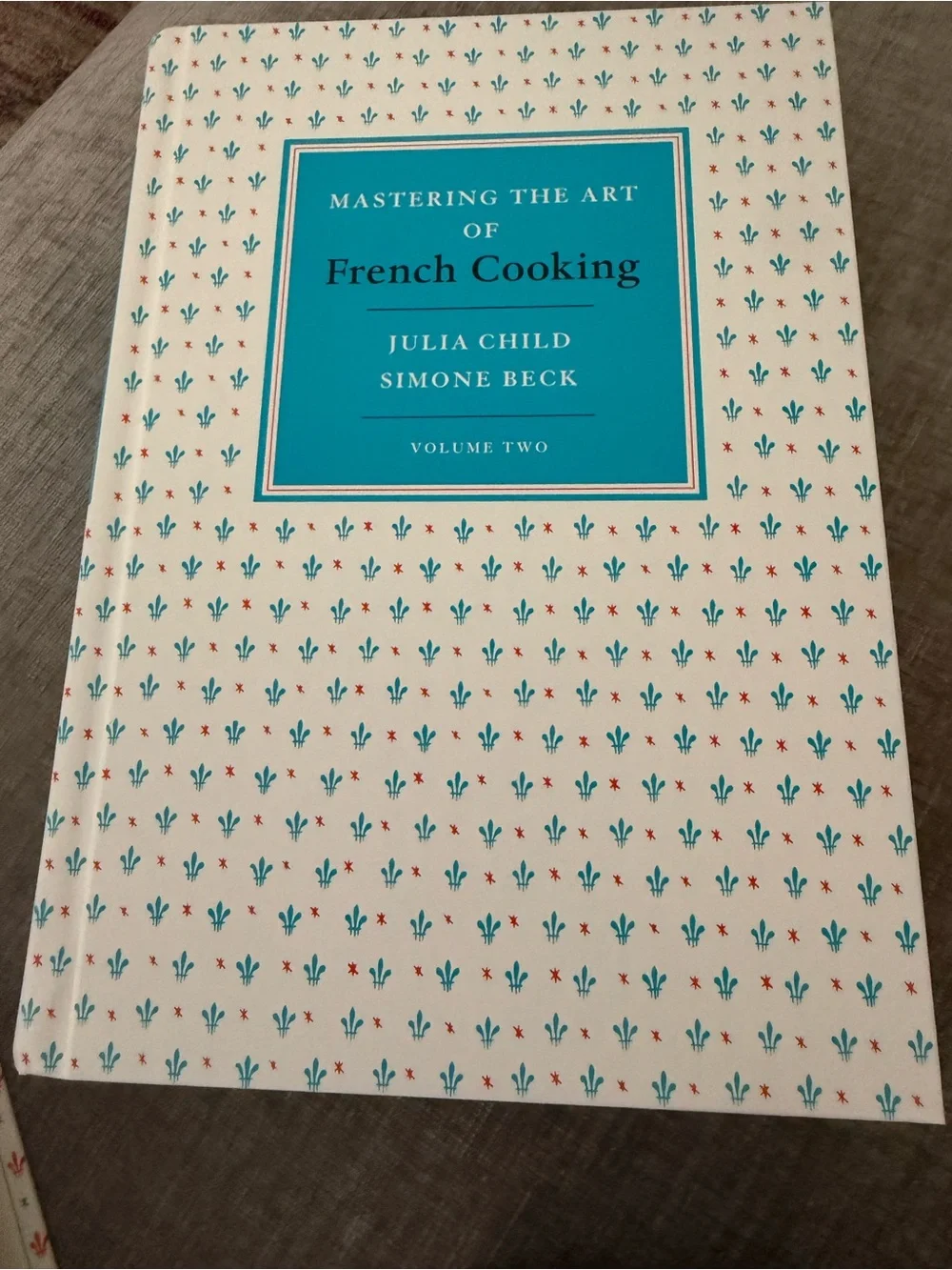 Julia Child Mastering the Art of French Cooking - Cream & Red Cover